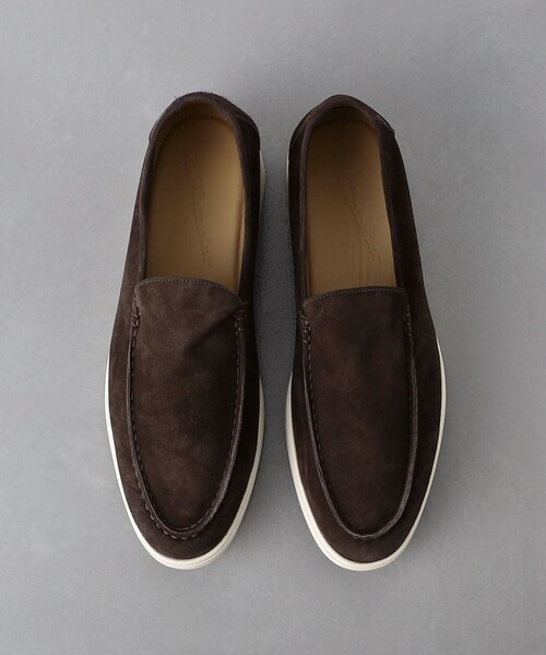 UNITED ARROWS(ユナイテッドアローズ)の「<IL MOCASSINO> PIETRASANTA/スエード スリッポン スニーカー(スニーカー・メンズ・ネイビー/ダークブラウン・42/41/40)」の4枚目の写真