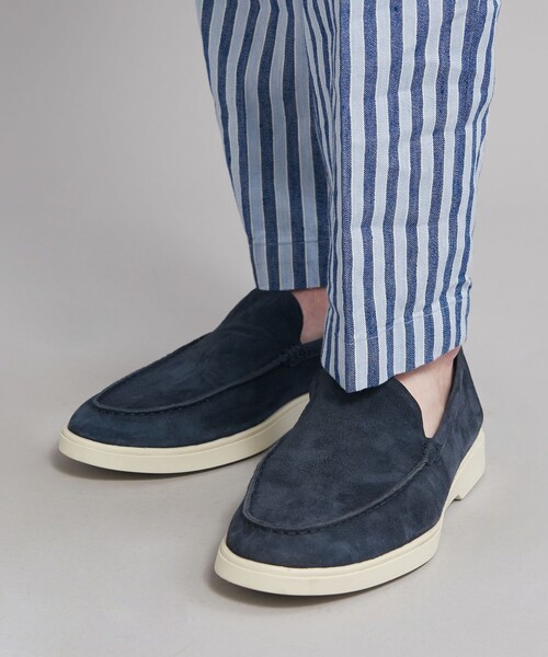 UNITED ARROWS(ユナイテッドアローズ)の「<IL MOCASSINO> PIETRASANTA/スエード スリッポン スニーカー(スニーカー・メンズ・ネイビー/ダークブラウン・42/41/40)」の17枚目の写真