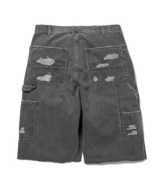 F-LAGSTUF-F(フラグスタフ)の「F-LAGSTUF-F/フラグスタフ/BORO DUCK SHORTS(デニムパンツ・メンズ・ブラック/モスグリーン・L/M)」の9枚目の写真