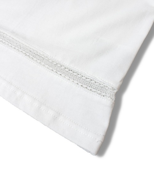 JACKROSE（ジャックローズ）の「JE-刺繍 RACE TAPE TEE（Tシャツ/カットソー・メンズ・ホワイト/ブラック・L/M）」の8枚目の写真