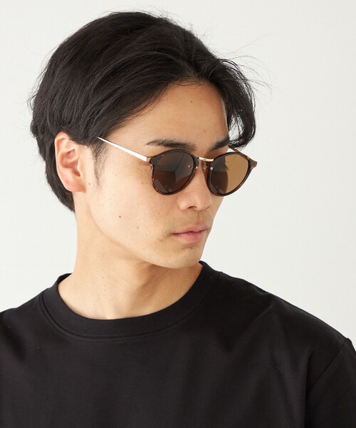 SHIPS Colors（シップス カラーズ）の「SHIPS Colors:ボストン サングラス◇（サングラス・メンズ・ブラウン/ブルー/その他・ONE SIZE）」の2枚目の写真