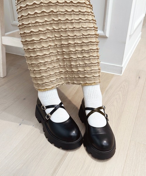 apres jour(アプレジュール)の「クロスベルトローファー【ZOZOTOWN限定アイテム】(ローファー・レディース・ブラック系その他/ブラック/アイボリー・X-LARGE/LARGE/MEDIUM/SMALL)」の9枚目の写真