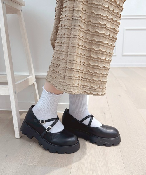 apres jour(アプレジュール)の「クロスベルトローファー【ZOZOTOWN限定アイテム】(ローファー・レディース・ブラック系その他/ブラック/アイボリー・X-LARGE/LARGE/MEDIUM/SMALL)」の10枚目の写真