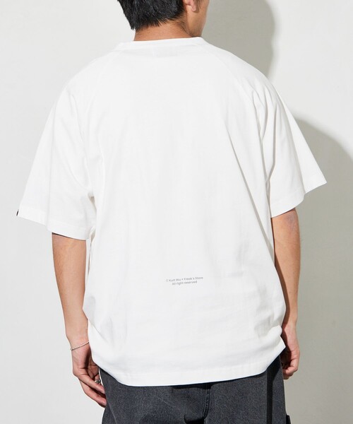   ロゴハート クラシック クルーネック Tシャツ Firsthand/6オンス フロントテープロゴプリント クルーネックT