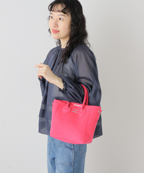 IENA（イエナ）の「【YOUNG&OLSEN/ヤングアンドオルセン】ULTRASUEDE D TOTE S トートバッグ（トートバッグ・レディース・ピンク・FREE）」の2枚目の写真