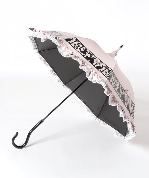 ScoLar（スカラー）の「642700：フリルレース付きメルヘン柄 遮光アンブレラ（長傘・レディース・ピンク・FREE）」の5枚目の写真