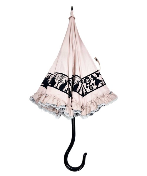 ScoLar（スカラー）の「642700：フリルレース付きメルヘン柄 遮光アンブレラ（長傘・レディース・ピンク・FREE）」の7枚目の写真