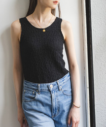 新品タグ付きNoble ELENI × THENIMEデコルテトップス Noble（ノーブル）の「ELENI×THENIME デコルテトップス（ニット