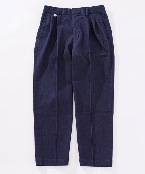 417 EDIFICE（フォーワンセブンエディフィス）の「ライトデニム 2タックイージー（デニムパンツ・メンズ・チャコールグレー/スカイブルー/ブラック/ネイビー・MEDIUM/LARGE/SMALL）」の4枚目の写真