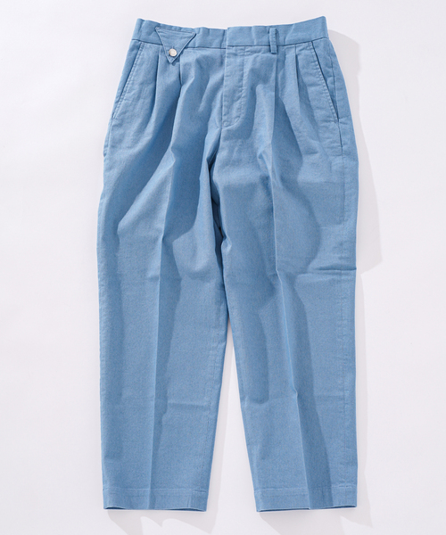 417 EDIFICE（フォーワンセブンエディフィス）の「ライトデニム 2タックイージー（デニムパンツ・メンズ・チャコールグレー/スカイブルー/ブラック/ネイビー・MEDIUM/LARGE/SMALL）」の3枚目の写真