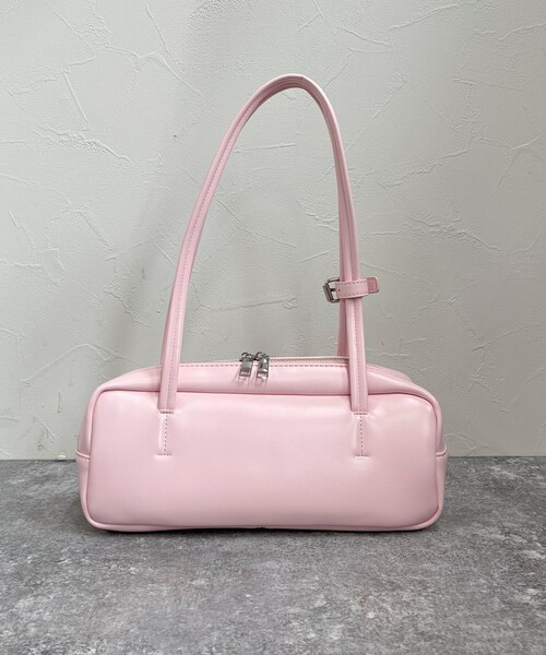 fredy emue（フレディエミュ）の「【WEB限定カラーあり】ロングハンドルボストンバッグ（ボストンバッグ・レディース・ブラック/ベビーピンク/アイボリー・FREE）」の17枚目の写真