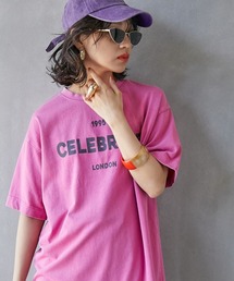 GEVS. | 大きいサイズ ピグメント染ロゴプリントTシャツ GEVS.(Tシャツ/カットソー)