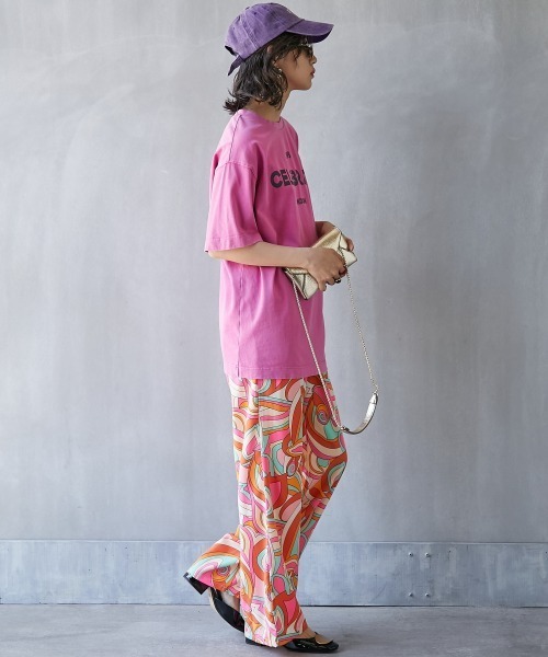 GEVS.(ジェイヴィス)の「<大きいサイズ> ピグメント染ロゴプリントTシャツ GEVS.(Tシャツ/カットソー・レディース・チャコール/カーキ/ピンク・5L/4L/3L/LL/L)」の22枚目の写真