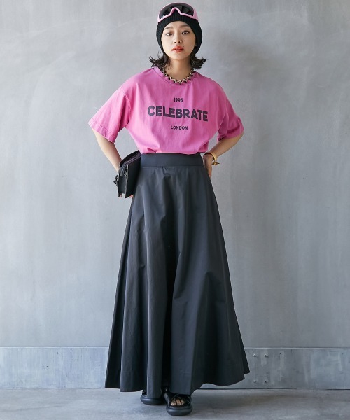 GEVS.(ジェイヴィス)の「<大きいサイズ> ピグメント染ロゴプリントTシャツ GEVS.(Tシャツ/カットソー・レディース・チャコール/カーキ/ピンク・5L/4L/3L/LL/L)」の21枚目の写真