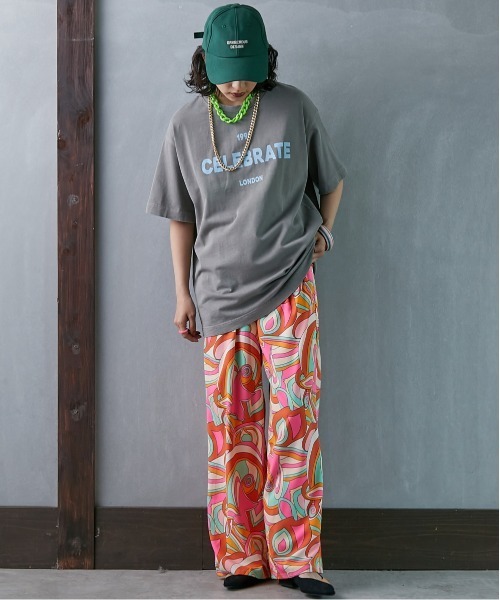 GEVS.(ジェイヴィス)の「<大きいサイズ> ピグメント染ロゴプリントTシャツ GEVS.(Tシャツ/カットソー・レディース・チャコール/カーキ/ピンク・5L/4L/3L/LL/L)」の8枚目の写真