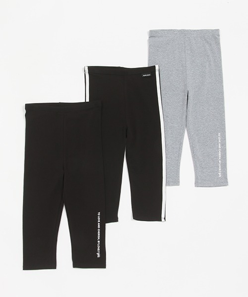 by LOVEiT（バイラビット）の「6分丈レギンス（レギンス/スパッツ・キッズ・ブラック/マルチ/グレー・150cm/140cm/130cm/160cm/120cm）」の4枚目の写真