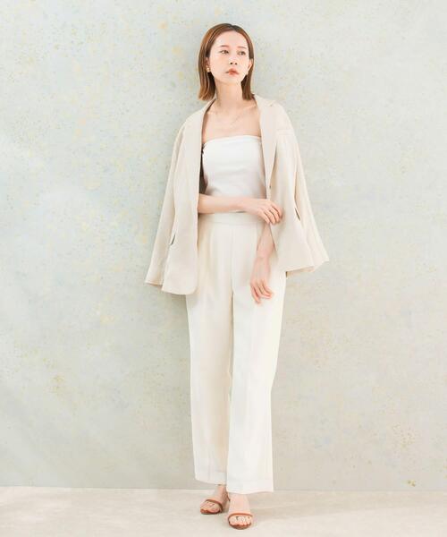 URBAN RESEARCH ROSSO WOMEN（アーバンリサーチ　ロッソ）の「ウォッシャブルセミフレアパンツ（その他パンツ・レディース・ブラック/ホワイト/ベージュ・38/36）」の2枚目の写真