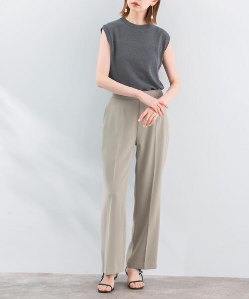 URBAN RESEARCH ROSSO WOMEN（アーバンリサーチ　ロッソ）の「ウォッシャブルセミフレアパンツ（その他パンツ・レディース・ブラック/ホワイト/ベージュ・38/36）」の22枚目の写真