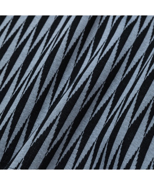 CALEE(キャリー)の「DIAMOND JACQUARD DROP SHOULDER CS(Tシャツ/カットソー・メンズ・ネイビー/ブラウン・MEDIUM/LARGE/X-LARGE)」の4枚目の写真