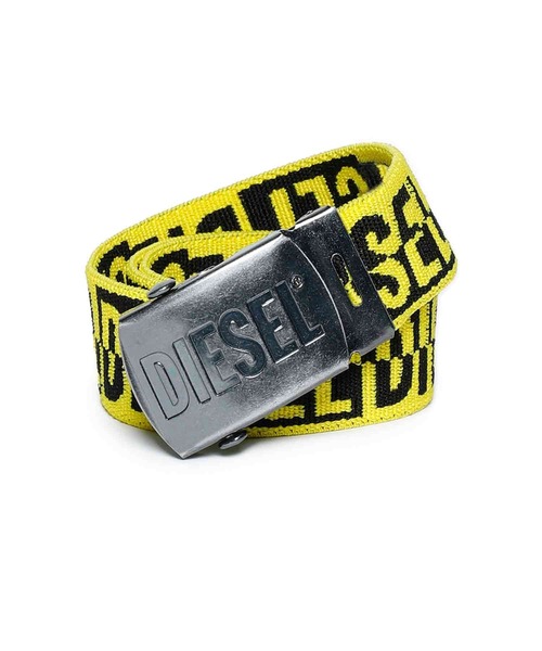 B-1DR: Leather Belt with silver D logo buckle | Diesel
