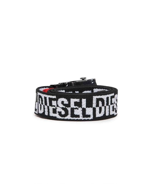 DIESEL ディーゼル ベルト メンズ ブラック 黒 ロゴ ガチャ