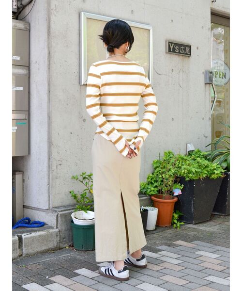 Ungrid（アングリッド）の「タックデザインアイラインスカート（スカート・レディース・ベージュ/ブラック・MEDIUM/SMALL）」の18枚目の写真