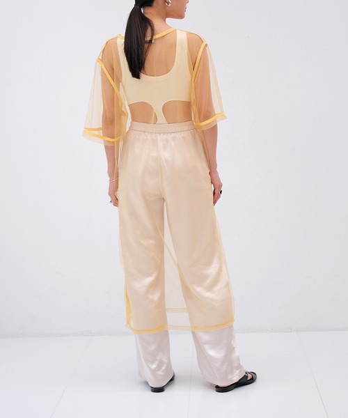 AKTE（アクテ）の「チュールロングブラウス（シャツ/ブラウス・レディース・ブラック/イエロー・FREE）」の11枚目の写真