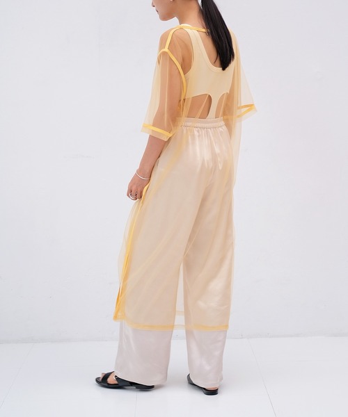 AKTE（アクテ）の「チュールロングブラウス（シャツ/ブラウス・レディース・ブラック/イエロー・FREE）」の15枚目の写真