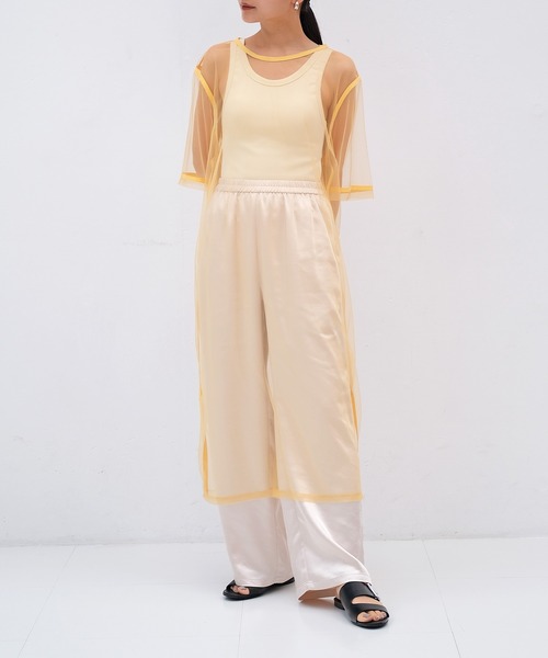 AKTE（アクテ）の「チュールロングブラウス（シャツ/ブラウス・レディース・ブラック/イエロー・FREE）」の16枚目の写真