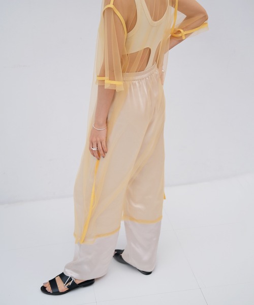 AKTE（アクテ）の「チュールロングブラウス（シャツ/ブラウス・レディース・ブラック/イエロー・FREE）」の17枚目の写真