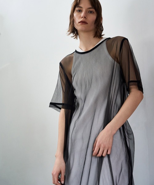 AKTE（アクテ）の「チュールロングブラウス（シャツ/ブラウス・レディース・ブラック/イエロー・FREE）」の19枚目の写真