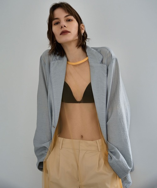 AKTE（アクテ）の「チュールロングブラウス（シャツ/ブラウス・レディース・ブラック/イエロー・FREE）」の21枚目の写真