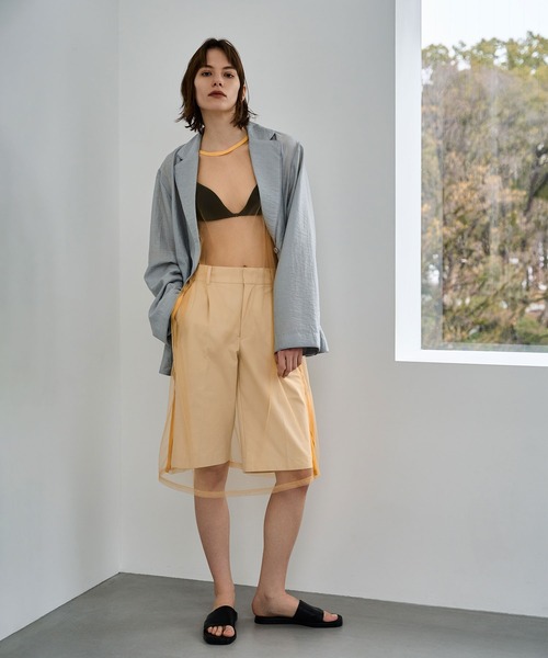 AKTE（アクテ）の「チュールロングブラウス（シャツ/ブラウス・レディース・ブラック/イエロー・FREE）」の22枚目の写真