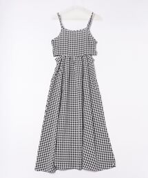 STYLEBLOCK | 先染めギンガムチェックカッティングキャミワンピース(ワンピース)