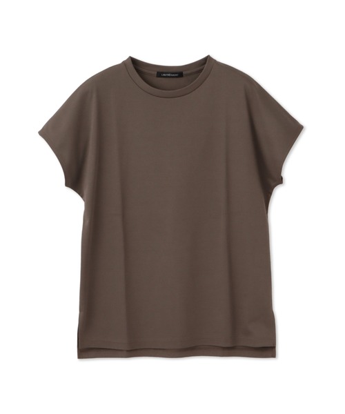 LAUTREAMONT（ロートレアモン）の「マスタリーハイゲージスムースカットソー≪洗濯機で洗える≫（Tシャツ/カットソー・レディース・ブラック/カーキ/ホワイト/ピンク/ネイビー/オレンジ・9号）」の4枚目の写真