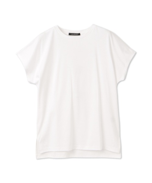 LAUTREAMONT（ロートレアモン）の「マスタリーハイゲージスムースカットソー≪洗濯機で洗える≫（Tシャツ/カットソー・レディース・ブラック/カーキ/ホワイト/ピンク/ネイビー/オレンジ・9号）」の9枚目の写真