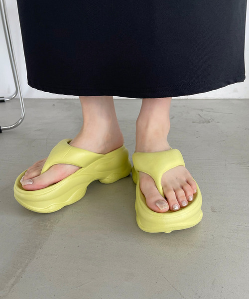 yellowサンダル YELLO / CREMA SINGLE SNEAKER SANDALS