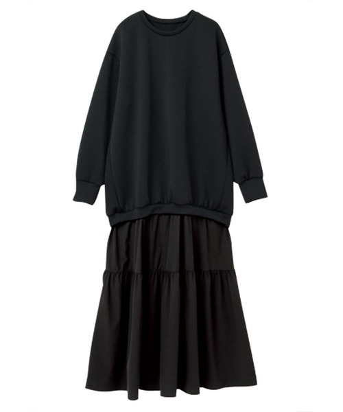 セール】ティアードドッキングワンピース（ワンピース）｜RANAN