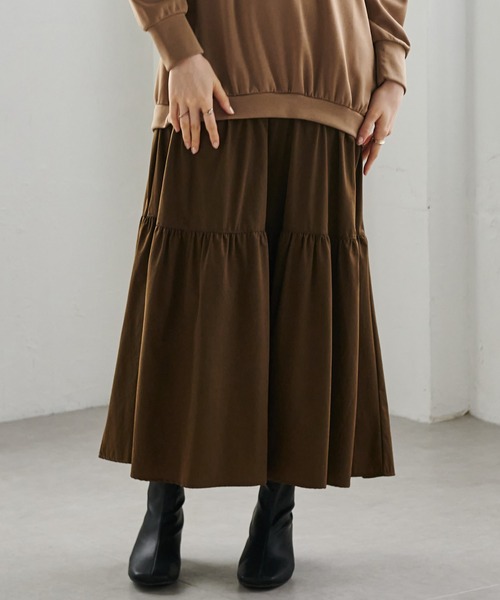 RANAN(ラナン)の「ティアードドッキングワンピース(ワンピース・レディース・ブラック/ネイビー/ベージュ・LL/M/L)」の8枚目の写真