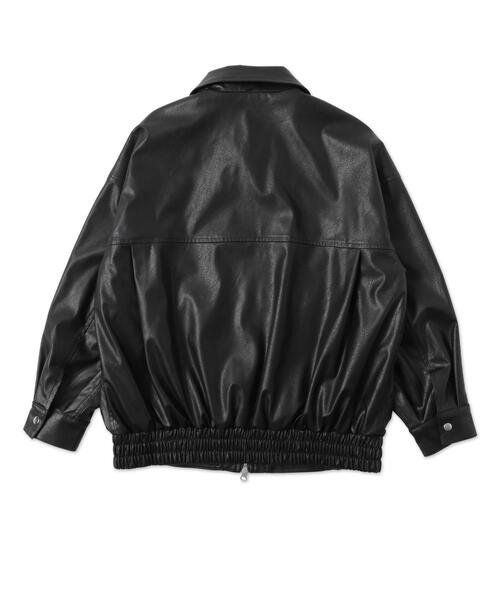【Spielio】ヴィンテージライク合皮ブルゾン Spielio（シュピーリオ）の「【Spielio】vintage like blouson