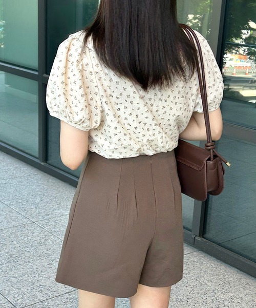 Cham.(チャム)の「ビッグカラー花柄ブラウス(シャツ/ブラウス・レディース・ブラウン/ベージュ・F)」の19枚目の写真