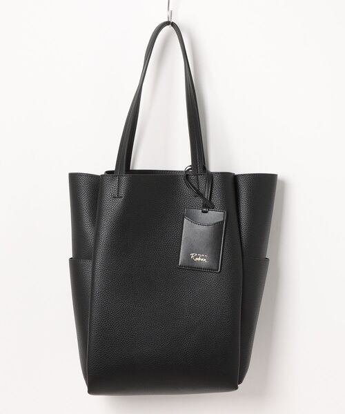 SALON de RUBAN（サロンドルヴァン）の「【SALON de RUBAN / サロン ド ルヴァン】 トートバッグ（トートバッグ・レディース・ブラック/アイボリー/シルバー/ライトグレー/ダークグレー/ブラウン/ホワイト/ライトブルー・FREE）」の4枚目の写真