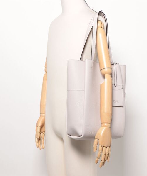 SALON de RUBAN（サロンドルヴァン）の「【SALON de RUBAN / サロン ド ルヴァン】 トートバッグ（トートバッグ・レディース・ブラック/アイボリー/シルバー/ライトグレー/ダークグレー/ブラウン/ホワイト/ライトブルー・FREE）」の13枚目の写真