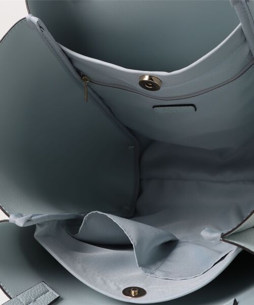 SALON de RUBAN（サロンドルヴァン）の「【SALON de RUBAN / サロン ド ルヴァン】 トートバッグ（トートバッグ・レディース・ブラック/アイボリー/シルバー/ライトグレー/ダークグレー/ブラウン/ホワイト/ライトブルー・FREE）」の14枚目の写真