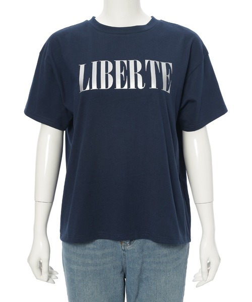 fifth（フィフス）の「箔プリントロゴTシャツ（Tシャツ/カットソー・レディース・ホワイト/ネイビー・M）」の10枚目の写真