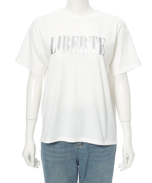 fifth（フィフス）の「箔プリントロゴTシャツ（Tシャツ/カットソー・レディース・ホワイト/ネイビー・M）」の12枚目の写真