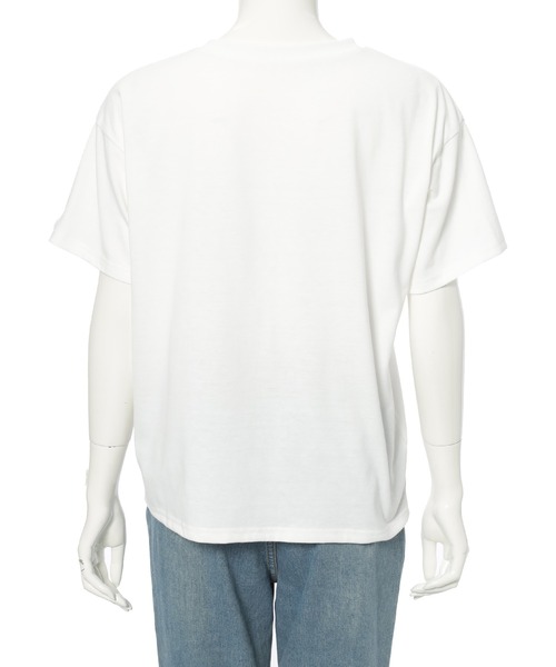 fifth（フィフス）の「箔プリントロゴTシャツ（Tシャツ/カットソー・レディース・ホワイト/ネイビー・M）」の14枚目の写真