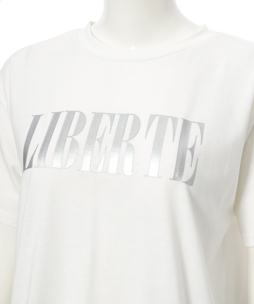 fifth（フィフス）の「箔プリントロゴTシャツ（Tシャツ/カットソー・レディース・ホワイト/ネイビー・M）」の15枚目の写真