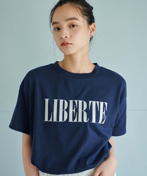 fifth（フィフス）の「箔プリントロゴTシャツ（Tシャツ/カットソー・レディース・ホワイト/ネイビー・M）」の19枚目の写真
