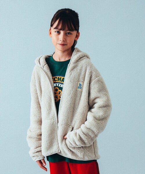 こども ビームス（コドモビームス）の「highking / 別注 テンダー フーディ 2024（120～160cm）（パーカー・キッズ・ベージュ/ネイビー・120/130/140/150/160）」の3枚目の写真